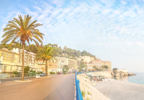 Highlighting the city of Nice